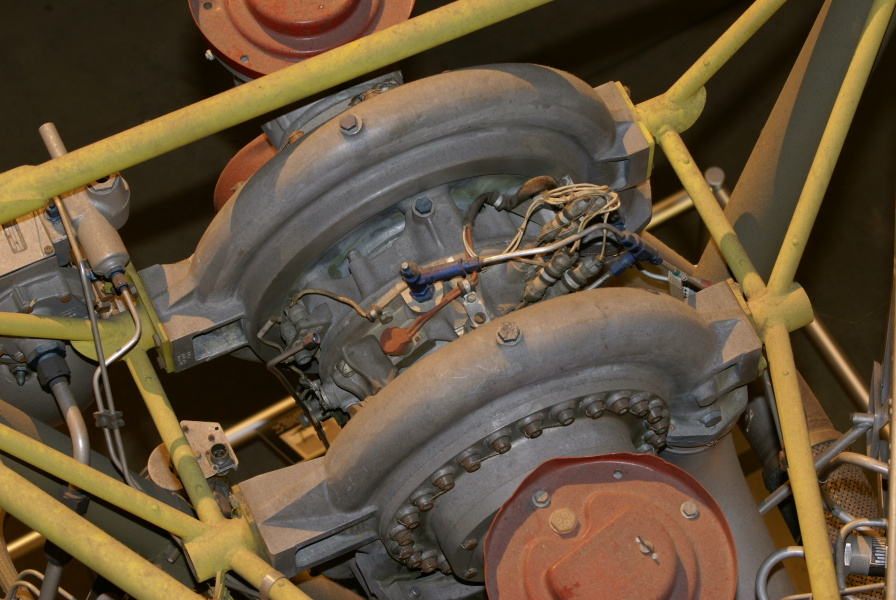 S-3D/LR-79 Engine turbopump at Air Force Museum