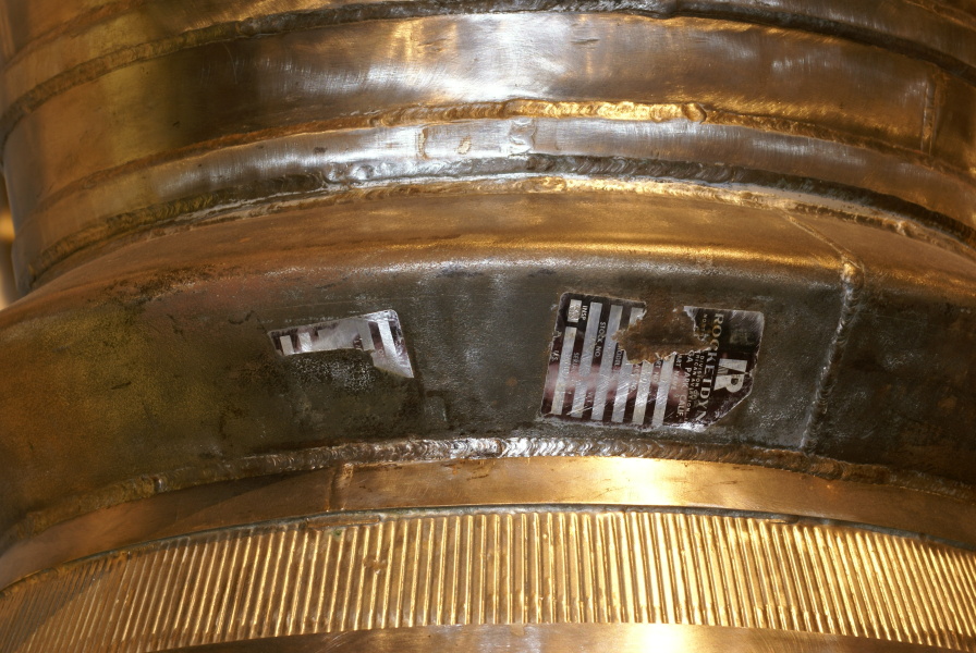 S-3D/LR-79 Engine ID plates on engine throat at Air Force Museum
