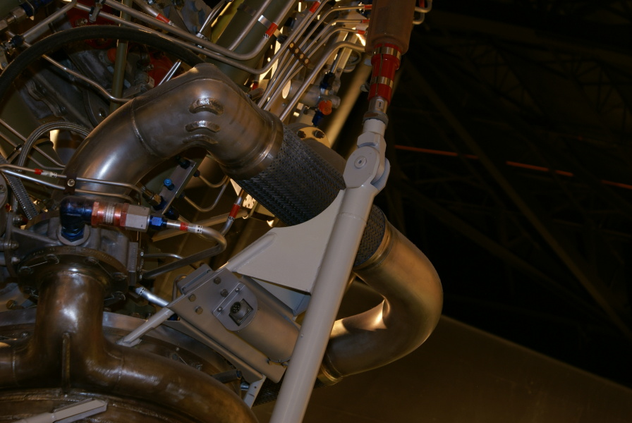S-3D/LR-79 Engine fuel high-pressure duct at Air Force Museum