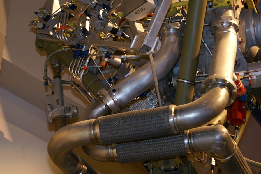 S-3D/LR-79 Engine LOX high-pressure duct at Air Force Museum